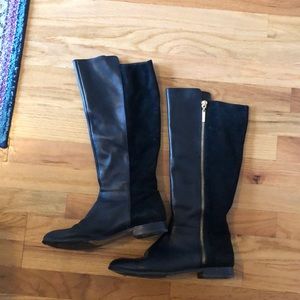 Kate Spade Saturday leather and suede boots